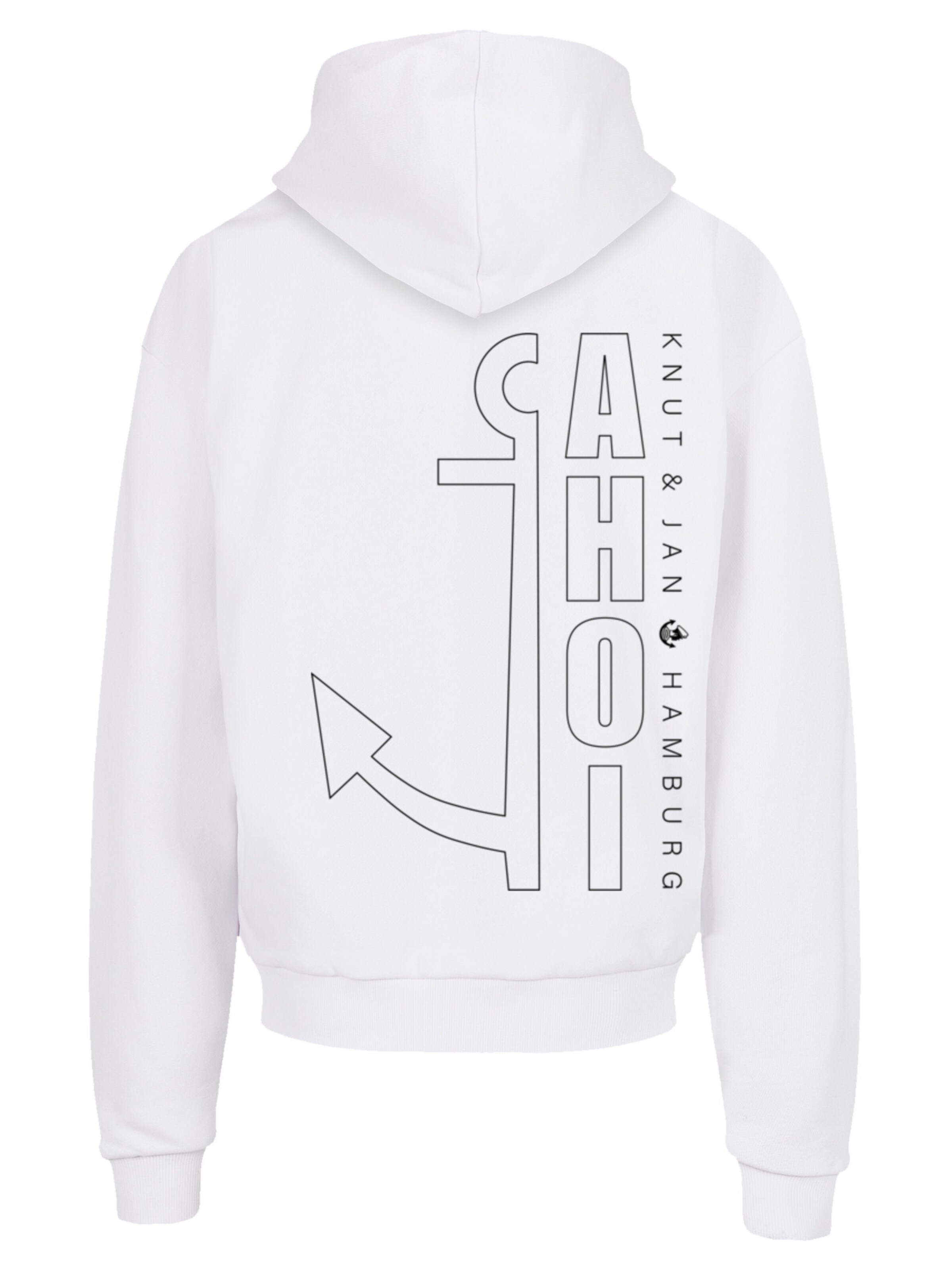 Sweat-shirt 'Ahoi Anker' F4NT4STIC en blanc
