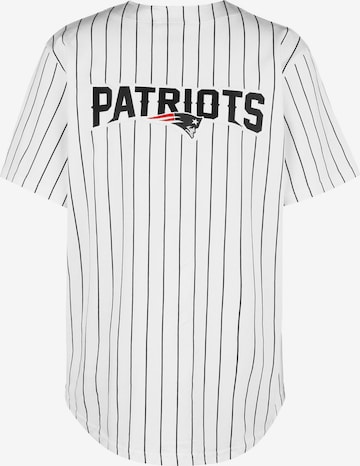 NEW ERA Trikot 'Patriots Pinstripe Baseball Jersey' in Weiß
