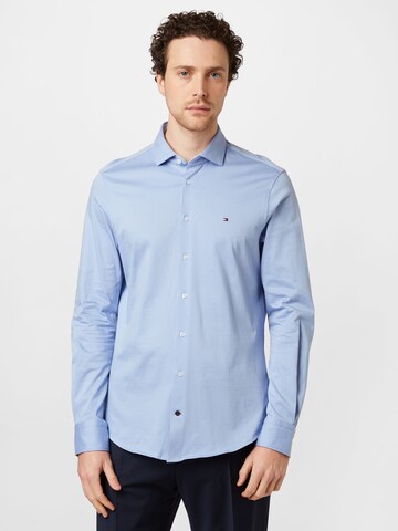 Tommy Hilfiger Tailored Slim Fit Skjorte i blå: forside
