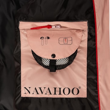 NAVAHOO Pitkä talvitakki 'Isalie' värissä vaaleanpunainen