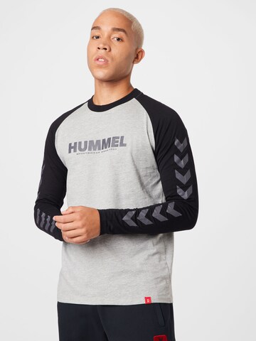 Hummel - Camisa funcionais em cinzento: frente