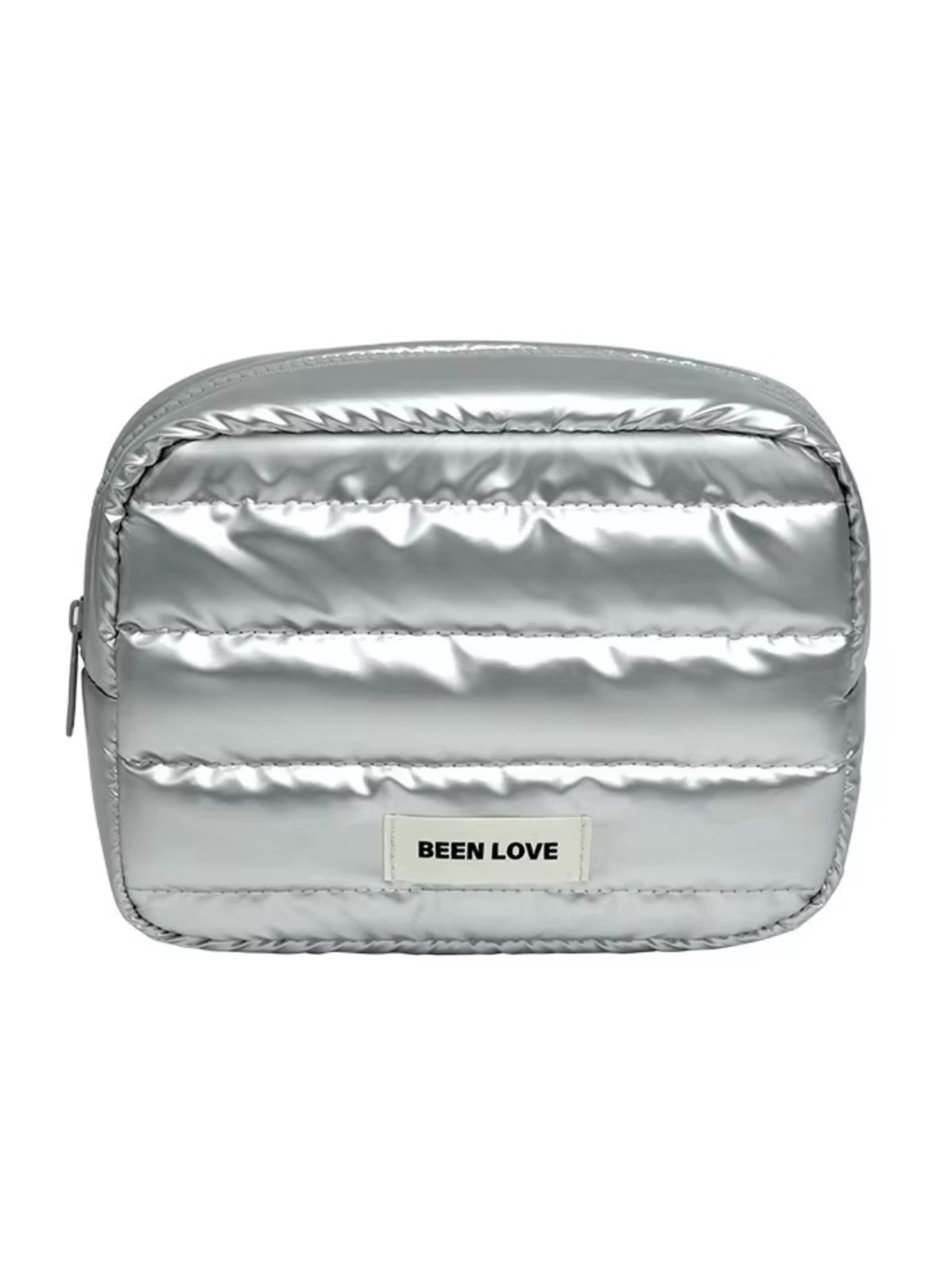 MEVYRA Toiletry Bag in Silver: front