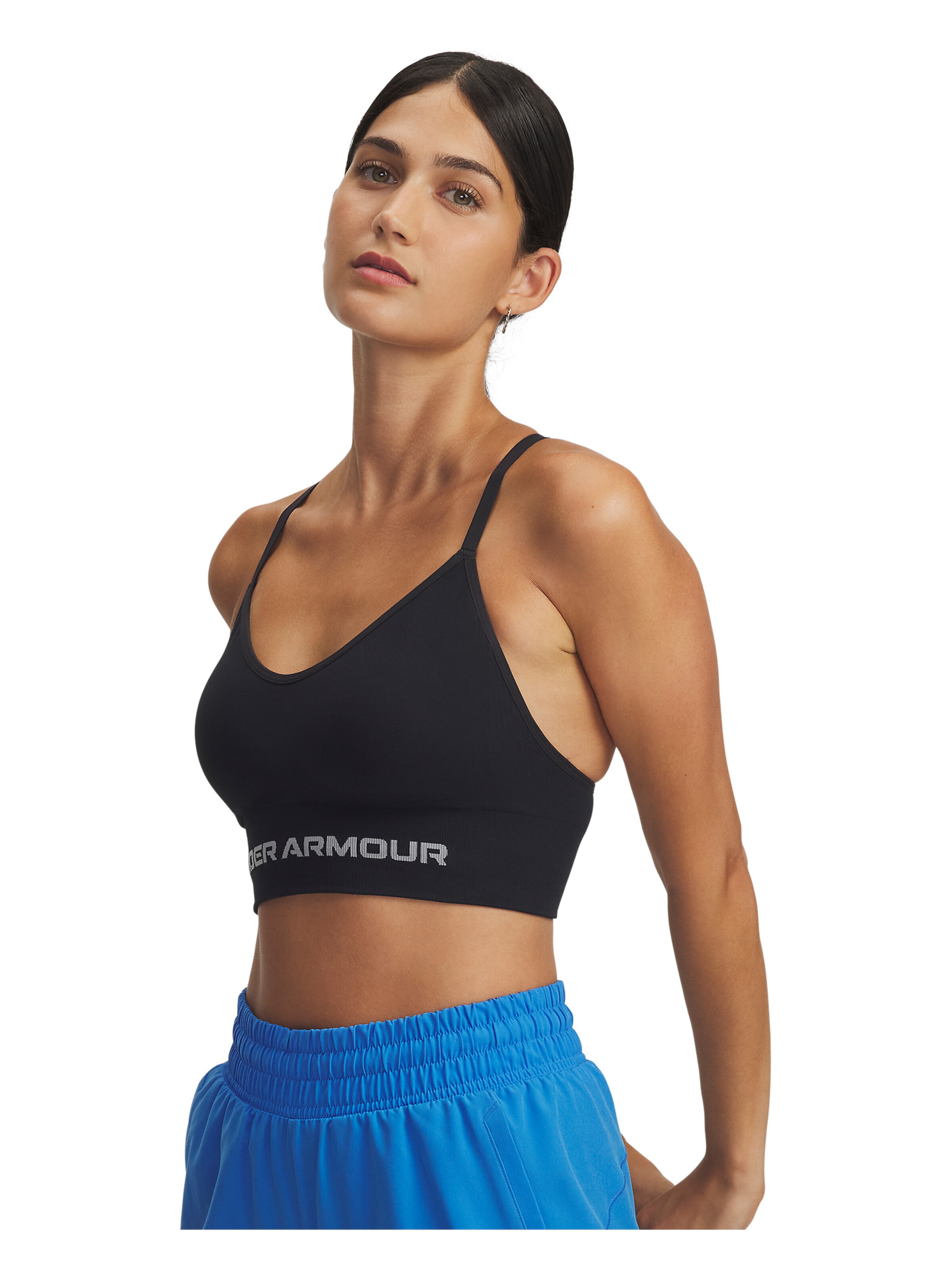 Bustier Soutien-gorge de sport 'Vanish' UNDER ARMOUR en noir : devant