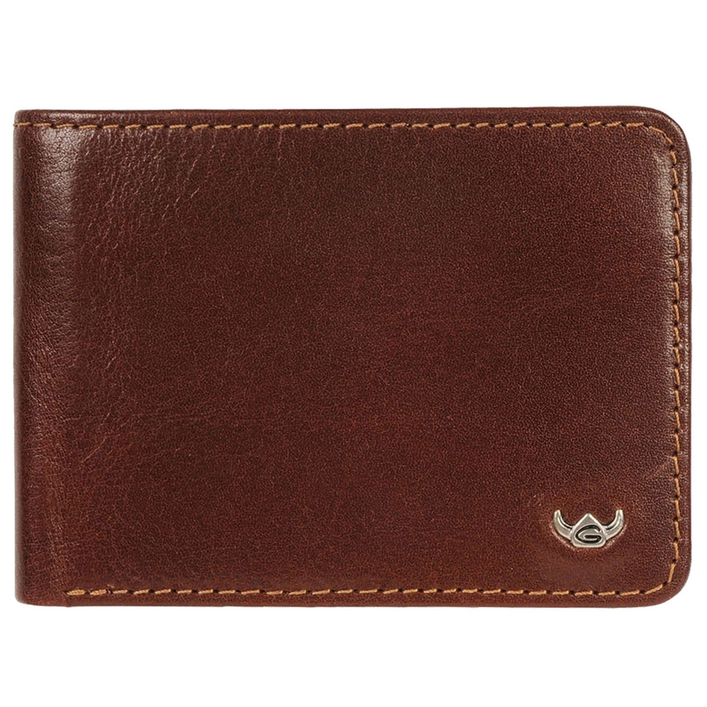 Porte-monnaies 'Colorado' GOLDEN HEAD en marron : devant