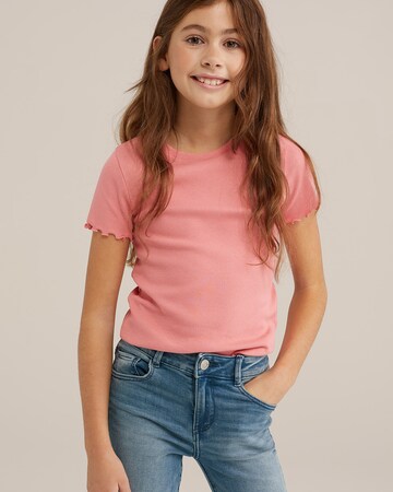 WE Fashion T-Shirt in Pink: Vorderseite