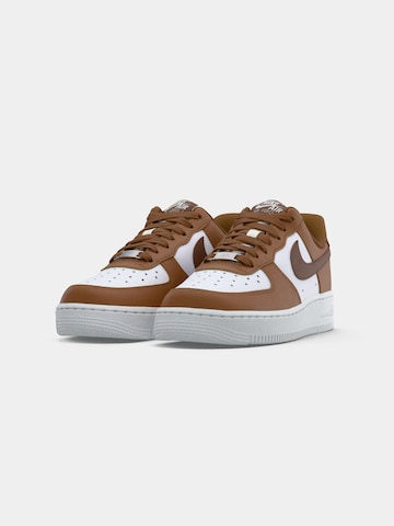 Nike Sportswear Nizke superge 'Air Force 1 '07' | rjava barva