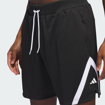 ADIDAS PERFORMANCE Loose fit Workout Pants in Black