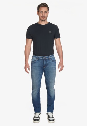 Le Temps Des Cerises Slimfit Jeans in Blauw