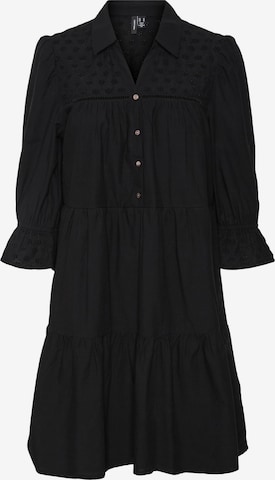 VERO MODA Košilové šaty 'Amina' – černá: přední strana