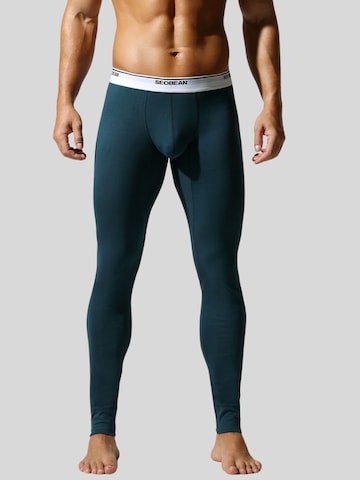 SEOBEAN Lange Unterhose 'John Home' in Blau: Vorderseite