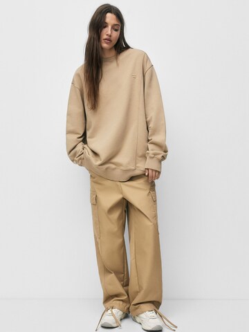Pull&Bear Sweatshirt in Beige