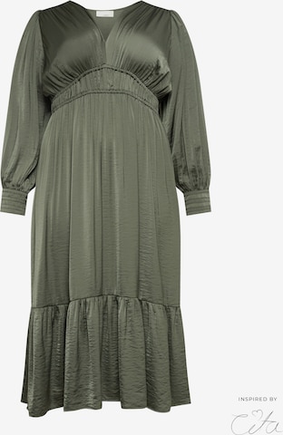 Guido Maria Kretschmer Curvy - Vestido 'Regina' en verde: frente