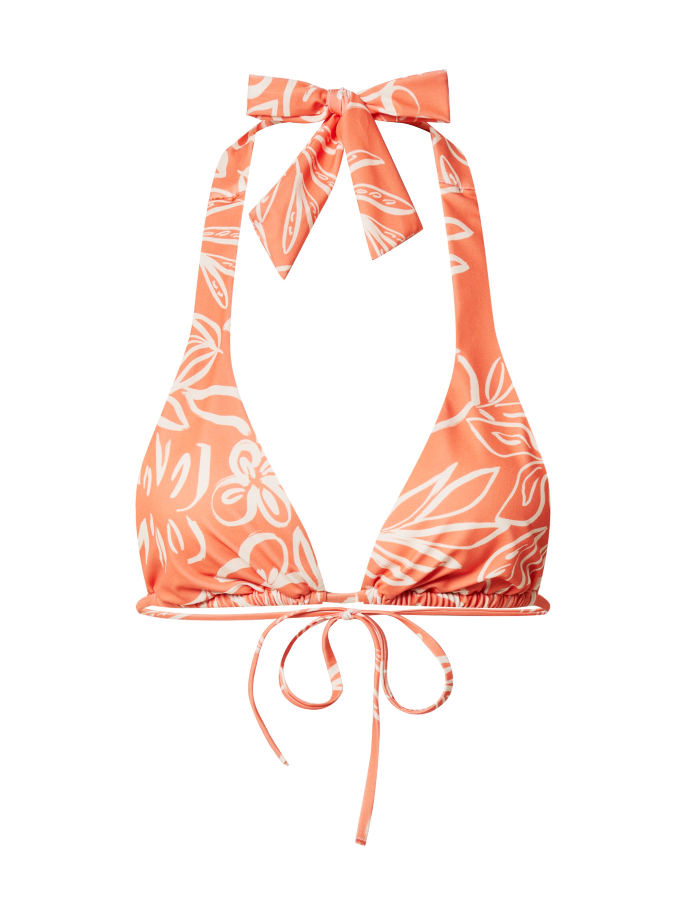 ETAM Τρίγωνο Τοπ μπικίνι 'TAILA' σε πορτοκαλί: μπροστά