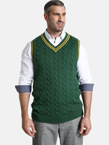 Charles Colby Sweater Vest in Green: front