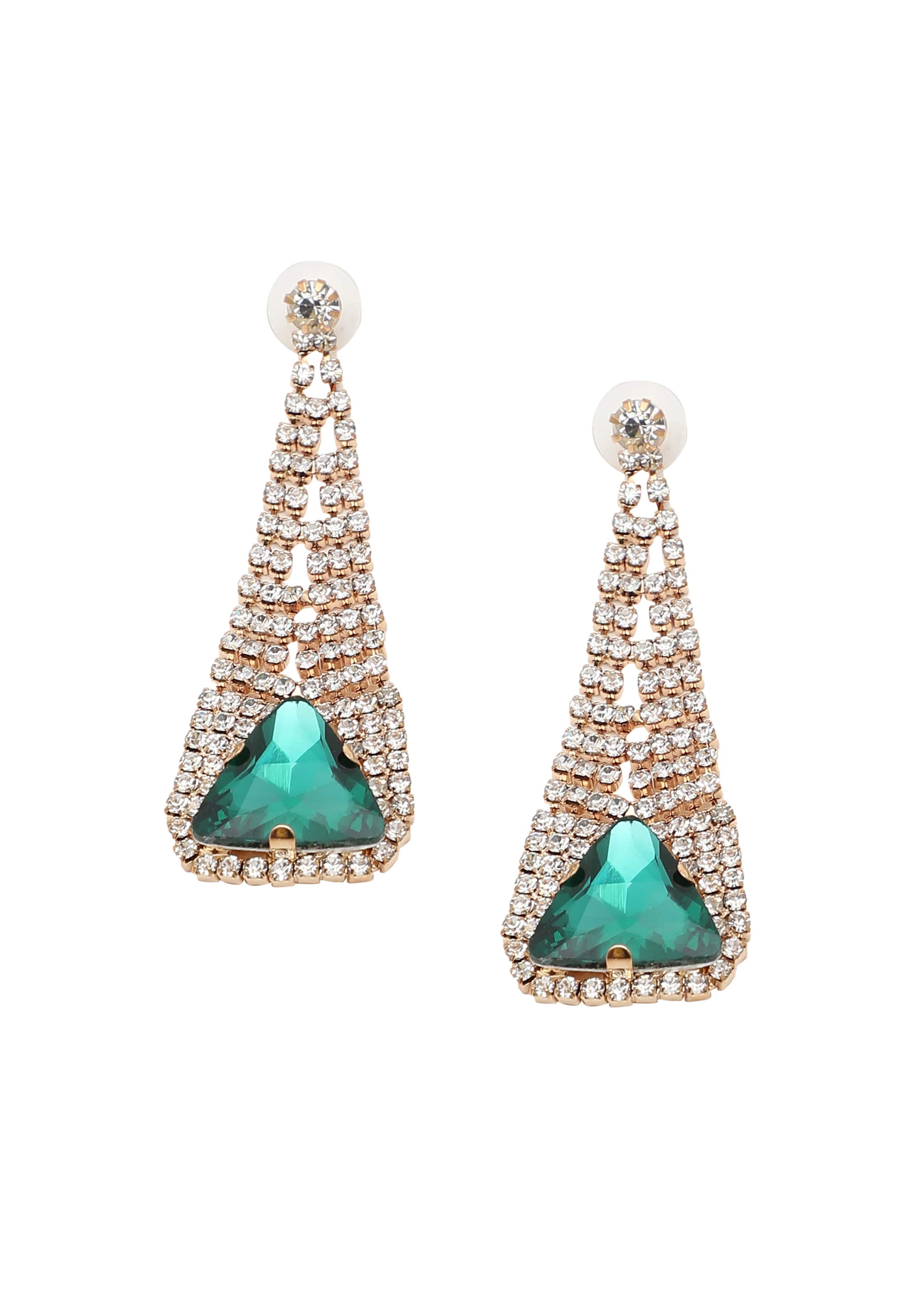 Boucles d'oreilles SOHI en vert : devant