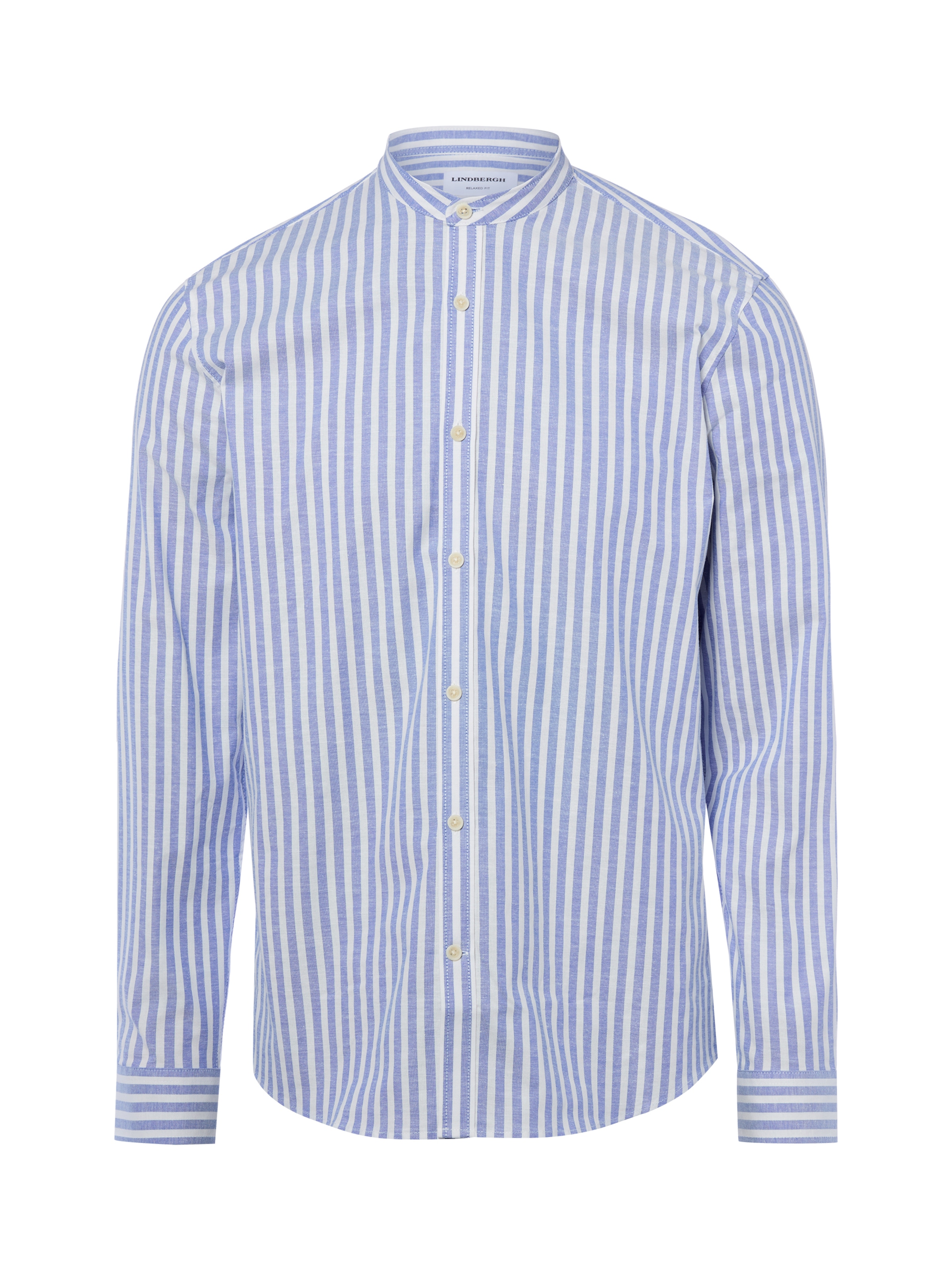 Coupe slim Chemise Lindbergh en bleu : devant