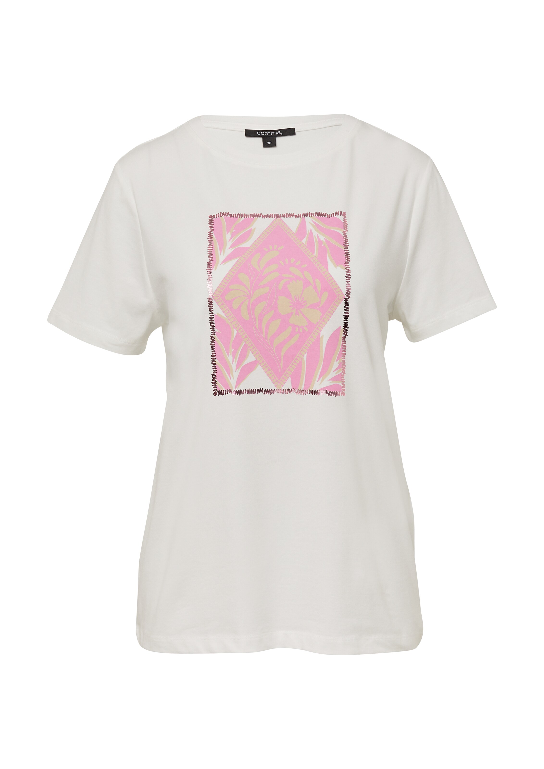 COMMA Футболка в Белый: спереди