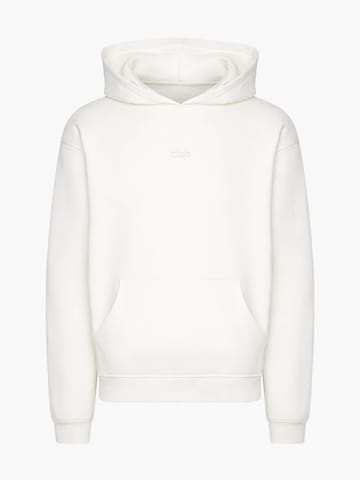 cfab (formerly creamy fabrics) Sweatshirt 'Menswear Relaxed Fit Classic Hoodie' in Wit: voorkant