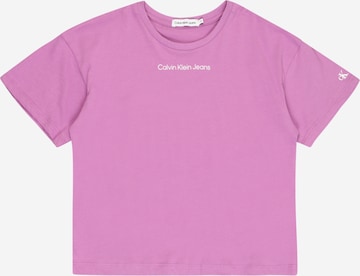 T-Shirt Calvin Klein Jeans en violet : devant