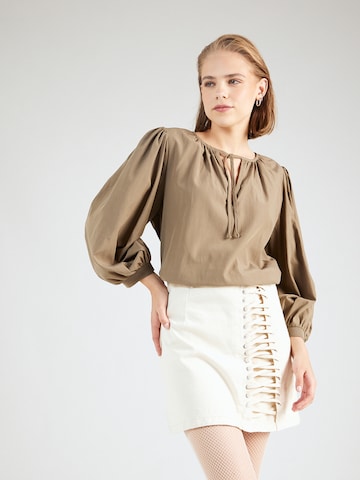 Summum Blouse in Bruin: voorkant