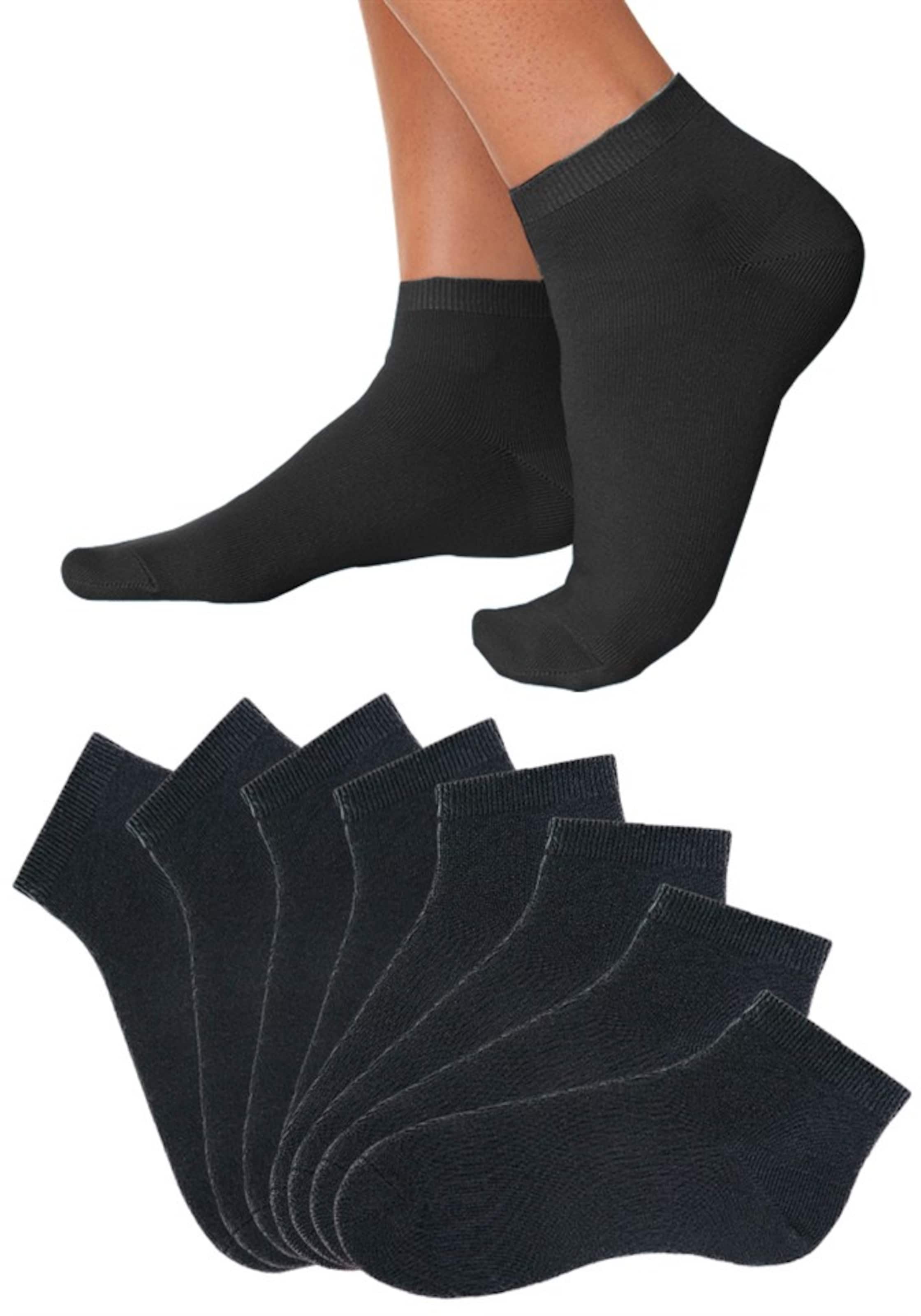 GO IN Füßlinge in Schwarz