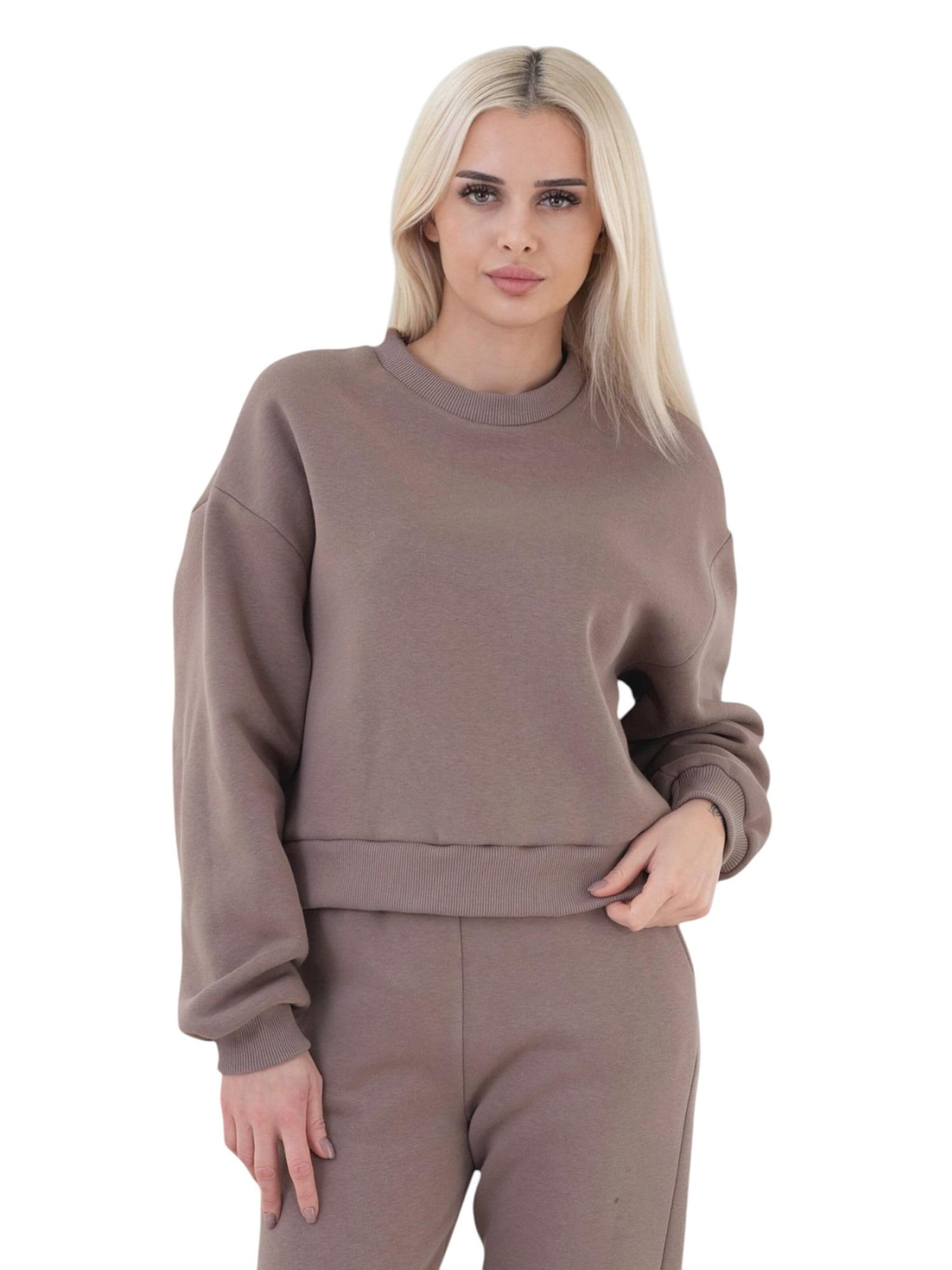 Pullover extra large 'CozyEssential Sweater' di fashionshowcase in beige: frontale