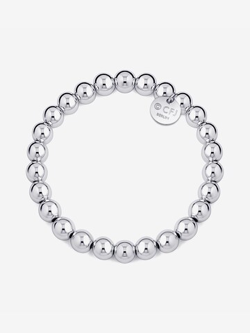 CLASSYANDFABULOUS Jewelry Armband 'CLASSYANDFABULOUS Beaded' in Silber: Vorderseite