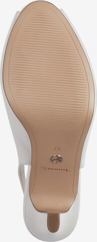 TAMARIS Γόβες slingback σε λευκό