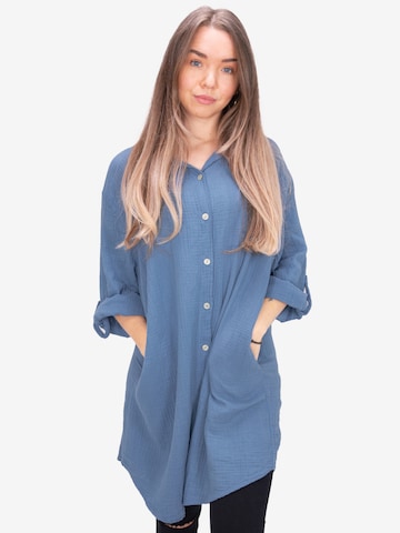 Seasons of April Blouse 'Jessy' in Blauw: voorkant