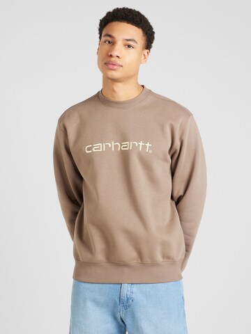 Carhartt WIP Sweatshirt in Bruin: voorkant