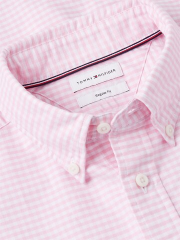 TOMMY HILFIGER Regular Fit Hemd in Pink