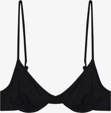 Pull&Bear Balconette Bikinitopp i svart: forside
