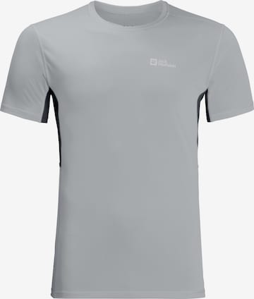 JACK WOLFSKIN Performance Shirt 'Prelight' in Grey: front