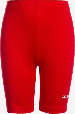 JAKO Skinny Workout Pants in Red: front