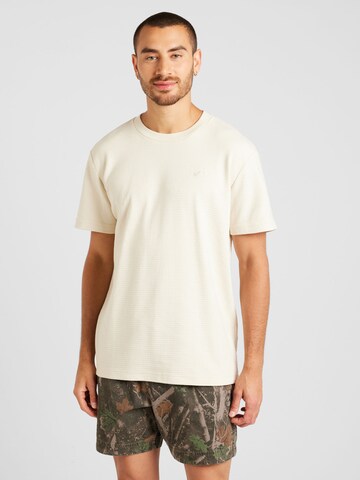 T-Shirt HOLLISTER en beige : devant