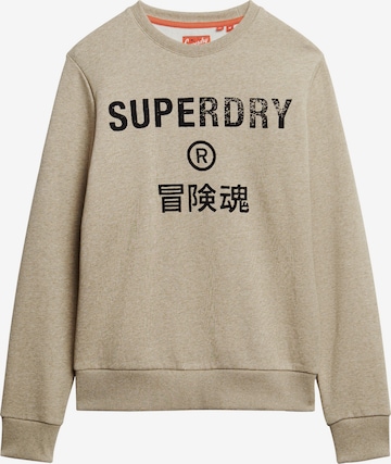 Superdry Sweatshirt in Beige: voorkant