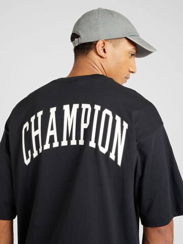 juoda Champion Authentic Athletic Apparel Marškinėliai