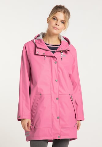 Manteau fonctionnel Schmuddelwedda en rose : devant