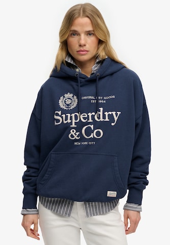 Superdry & Co Sweatshirt in Blue: front