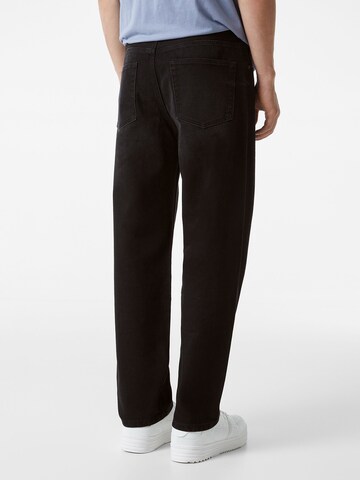 Bershka Wide Leg Jeans in Schwarz