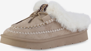 Van Hill Huisschoenen ' Olivia' in Bruin: voorkant