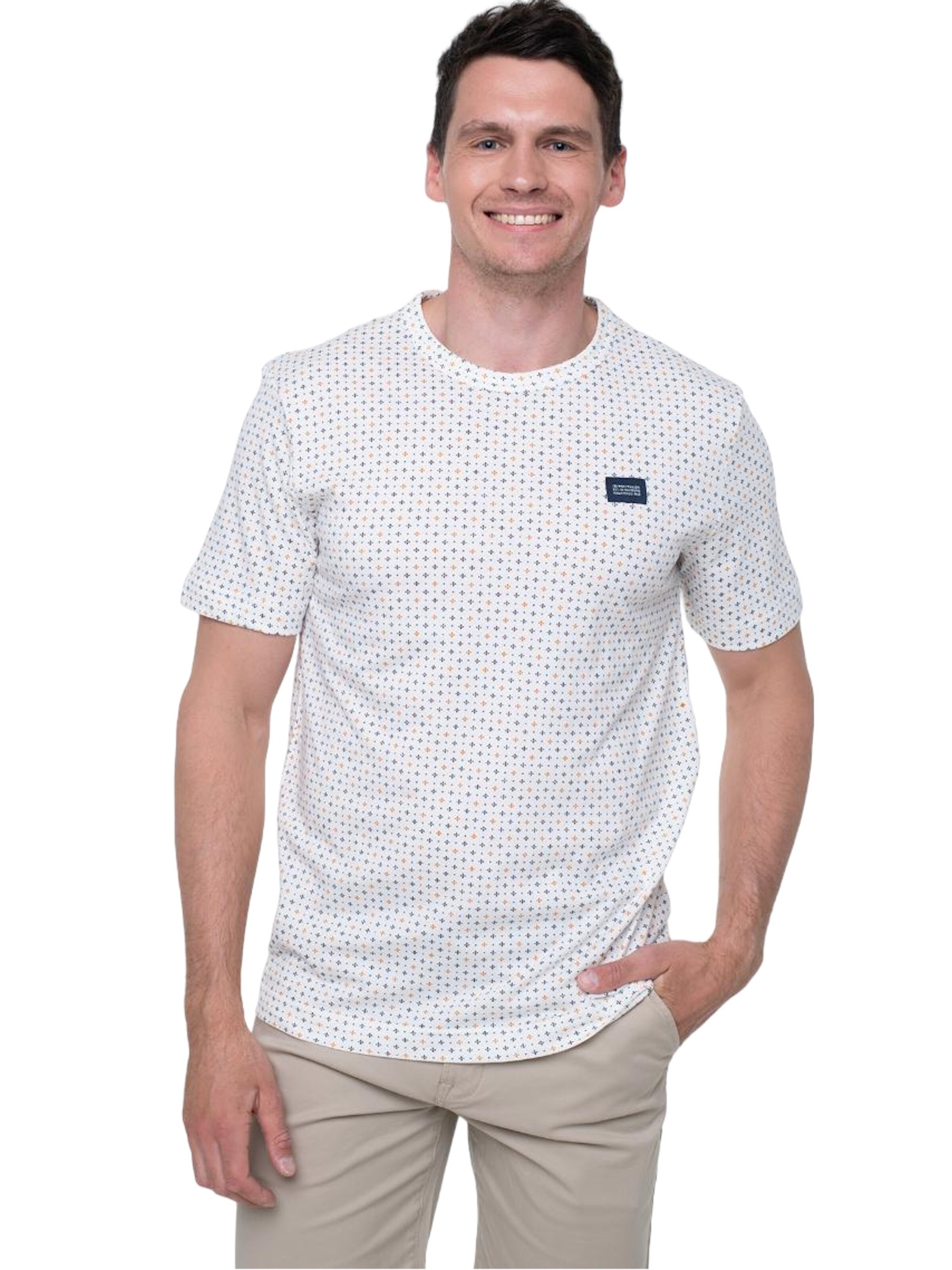 T-Shirt TOM TAILOR en blanc : devant