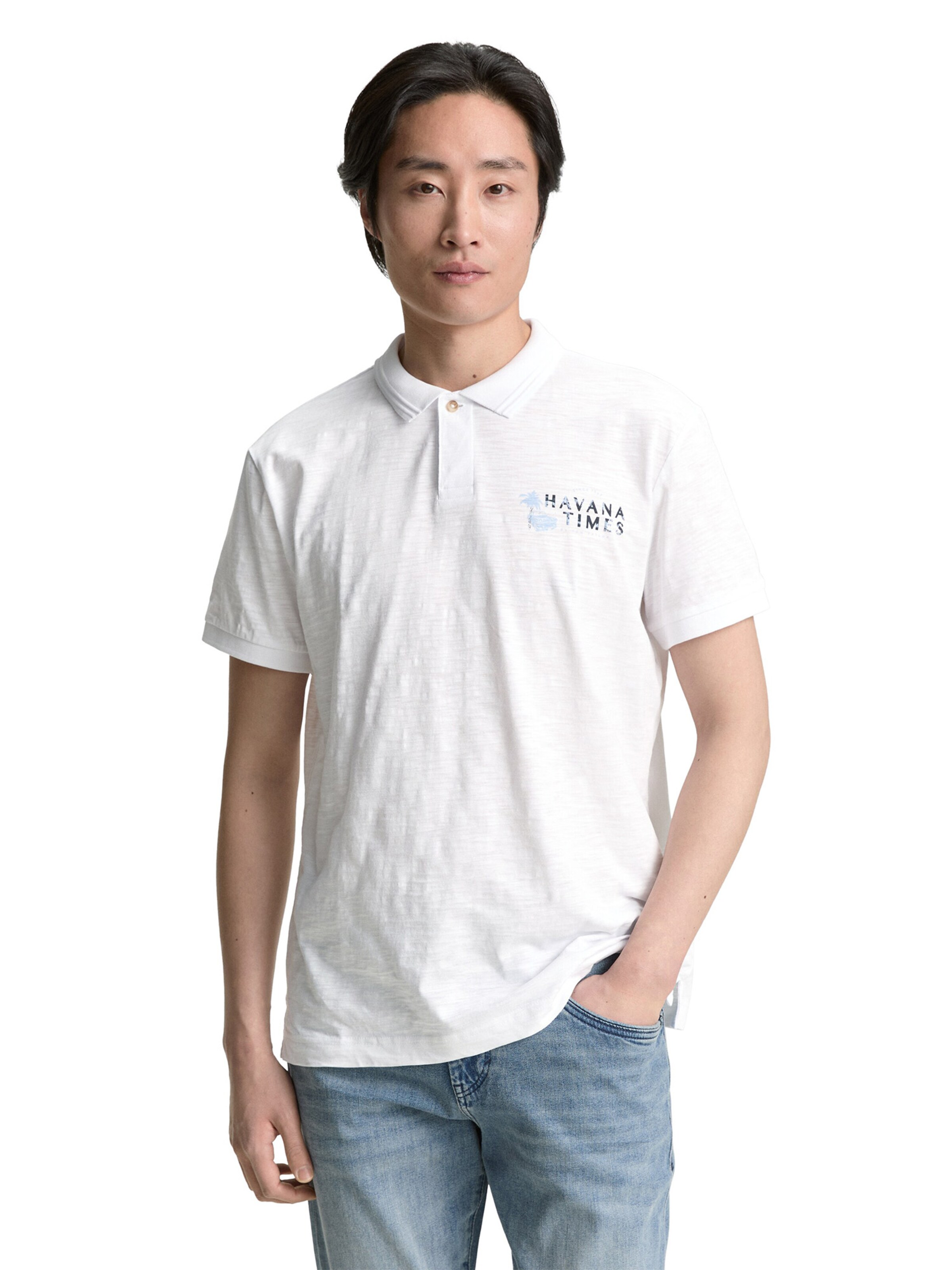 TOM TAILOR Shirt in White: front