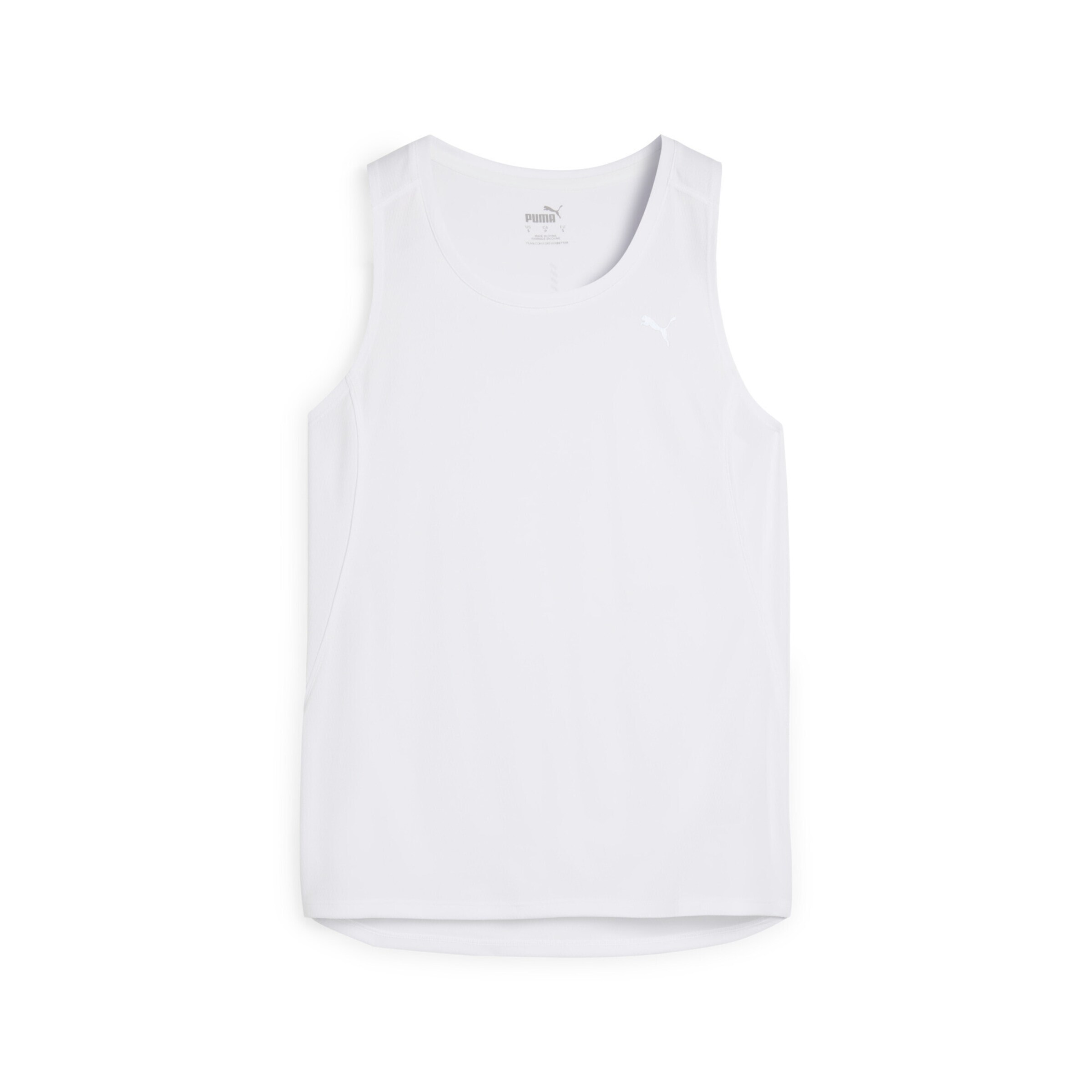 PUMA Sporttop 'Velocity' in Wit: voorkant