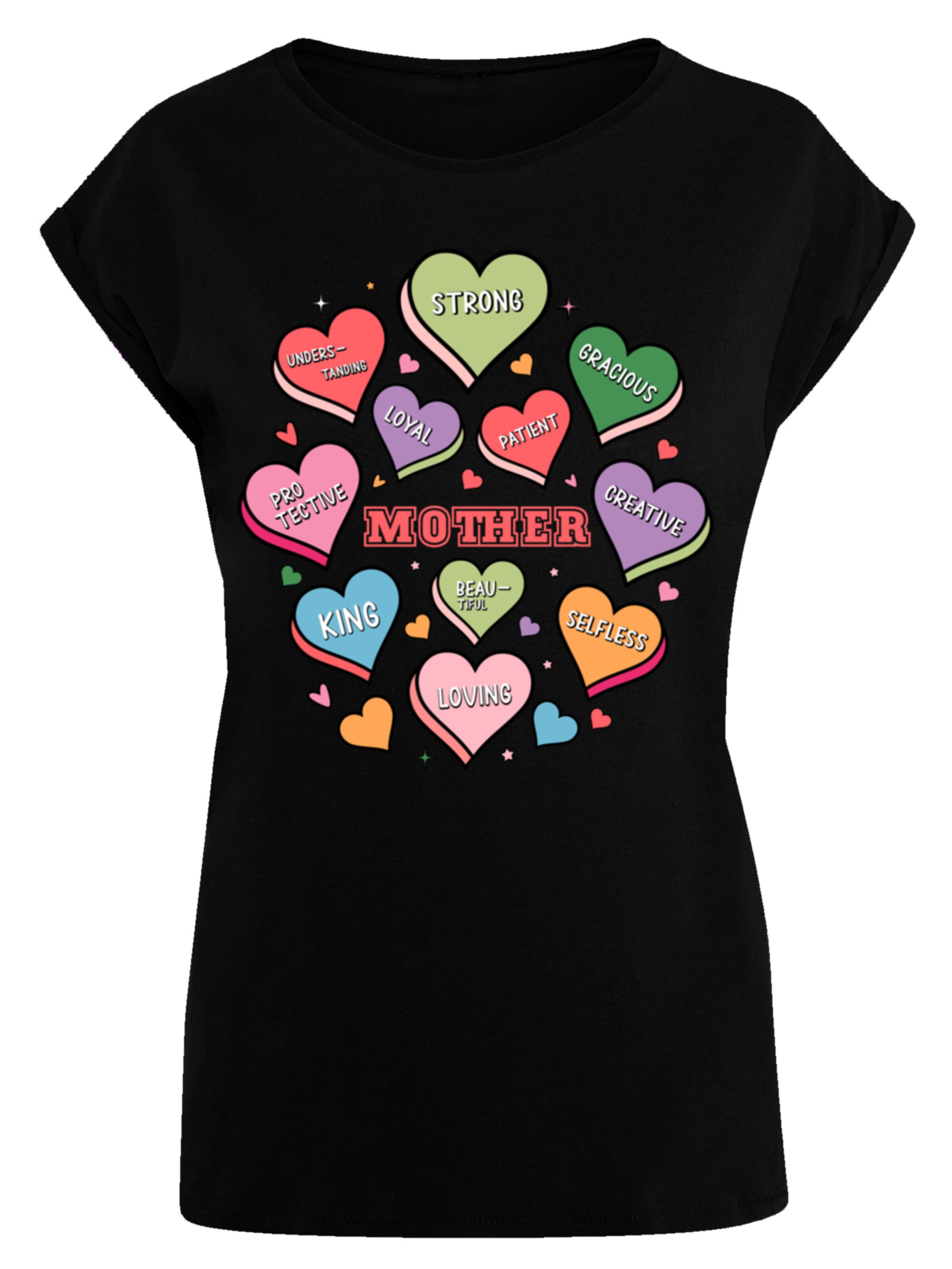 F4NT4STIC Shirt in Zwart: voorkant