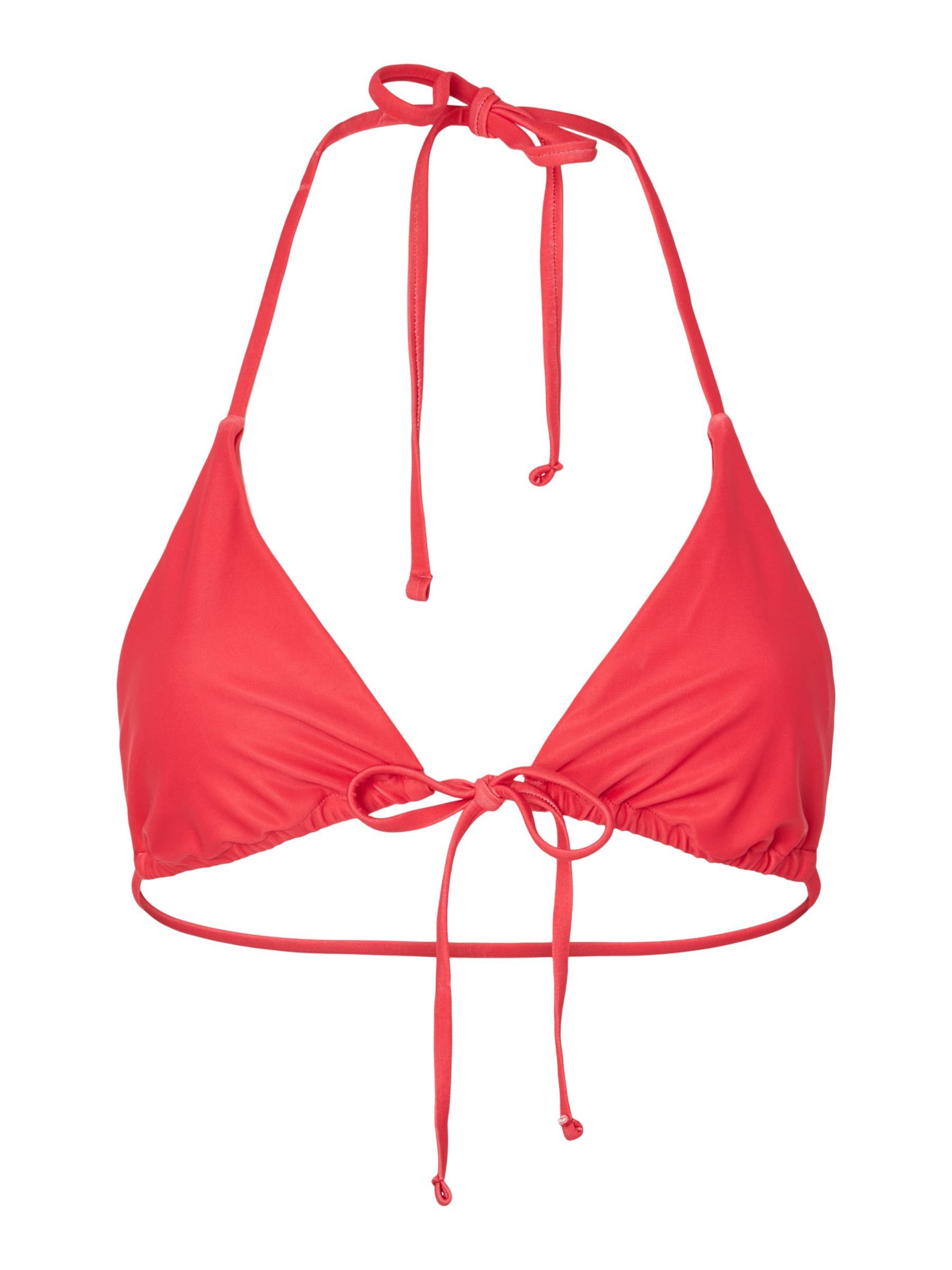 PIECES Bikinitop 'PCBAOMI' in Rood: voorkant