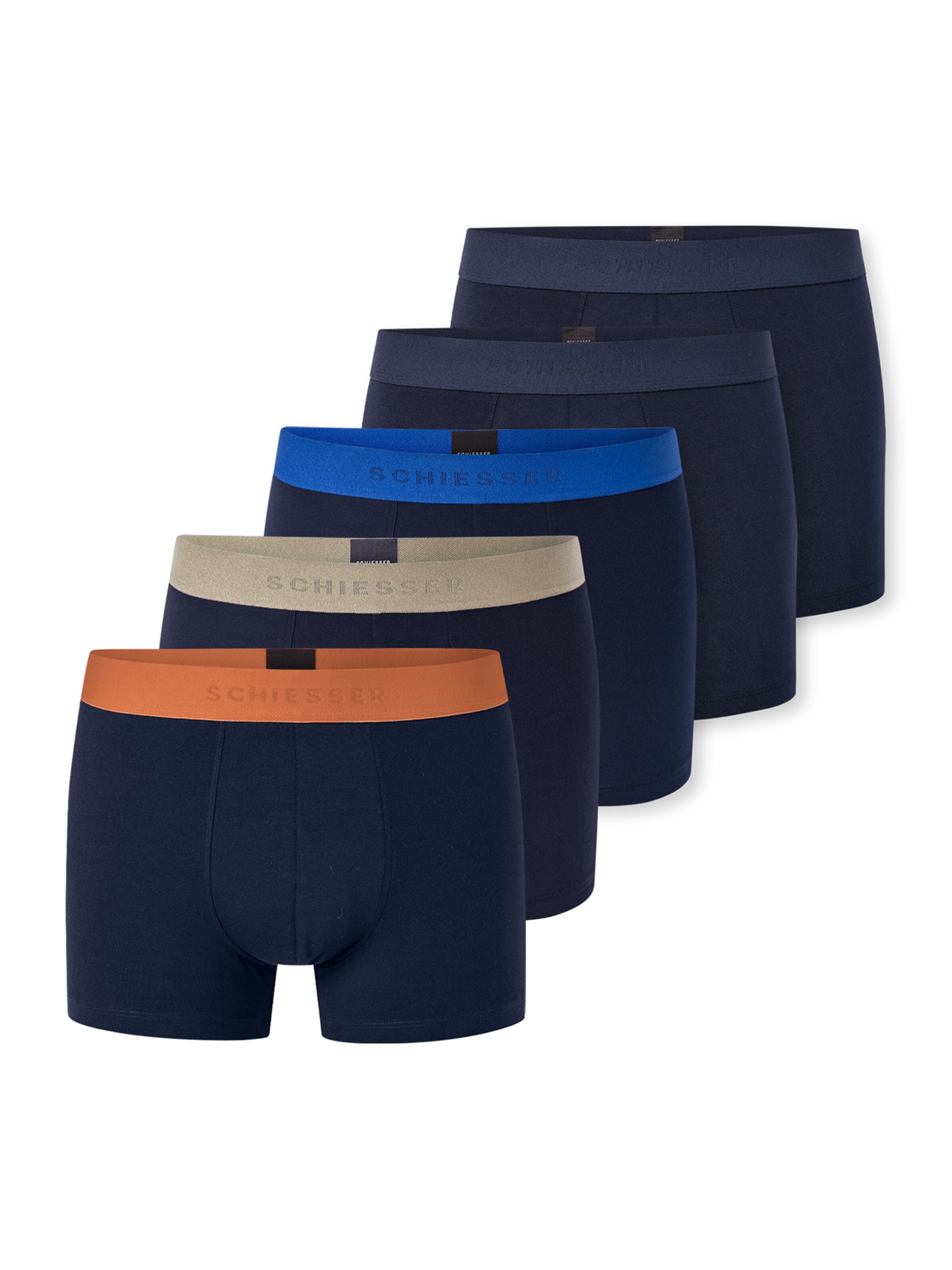 SCHIESSER Boksershorts '95/5 Multi' i M i mørkeblå, Produktvisning