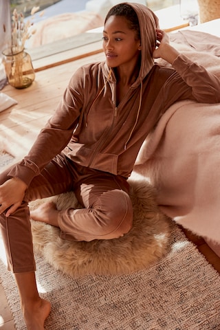 LASCANA Sweat suit in Brown: front