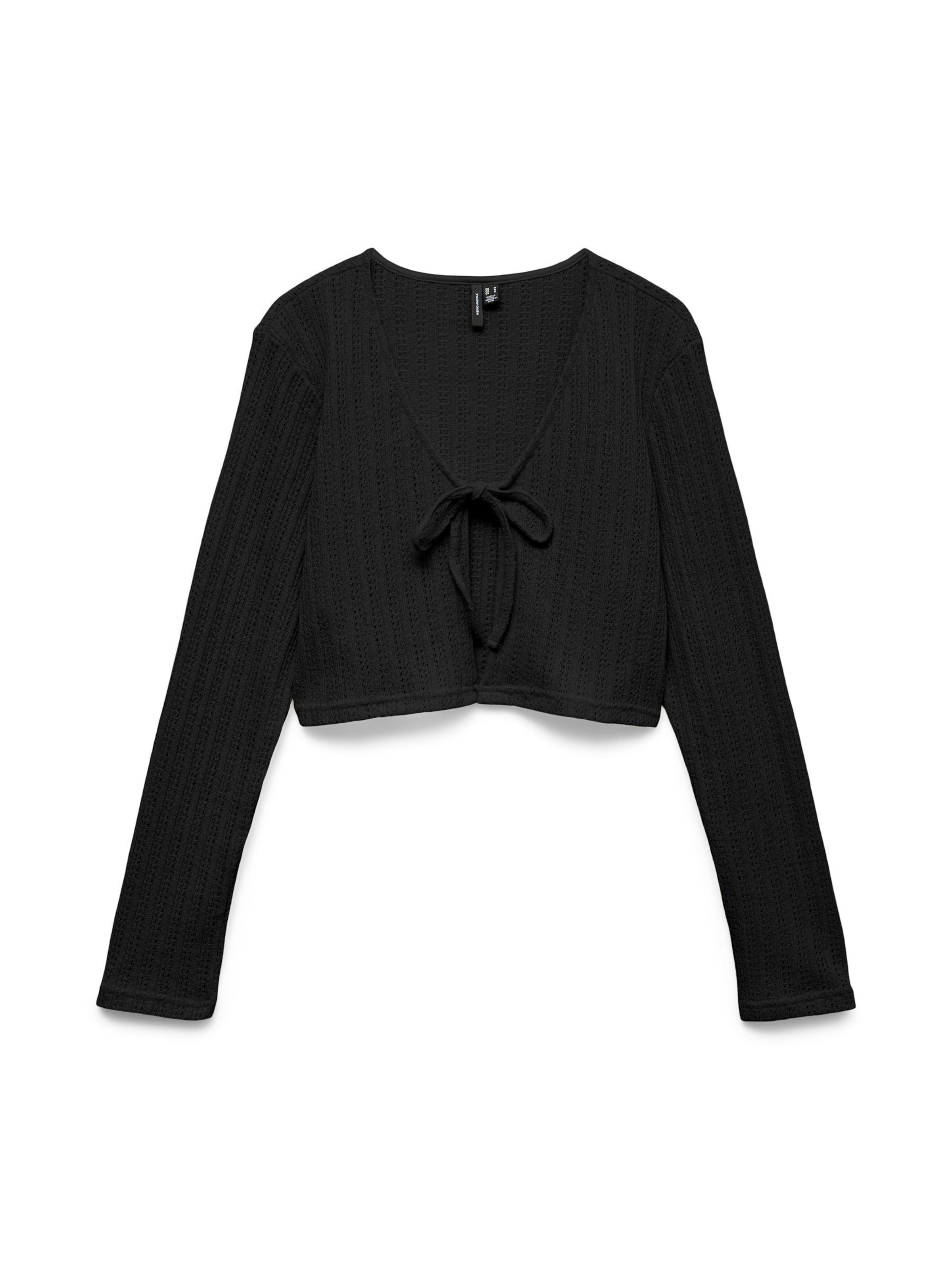 VERO MODA Strickjacke in Schwarz: Vorderseite
