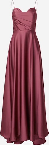 Laona - Vestido de festa em roxo: frente